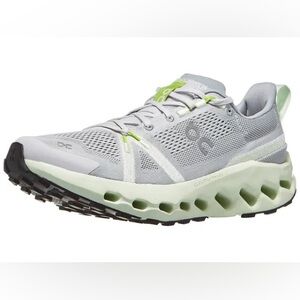 On Cloudsurfer Trail women’s running shoes frost/lima color size 6